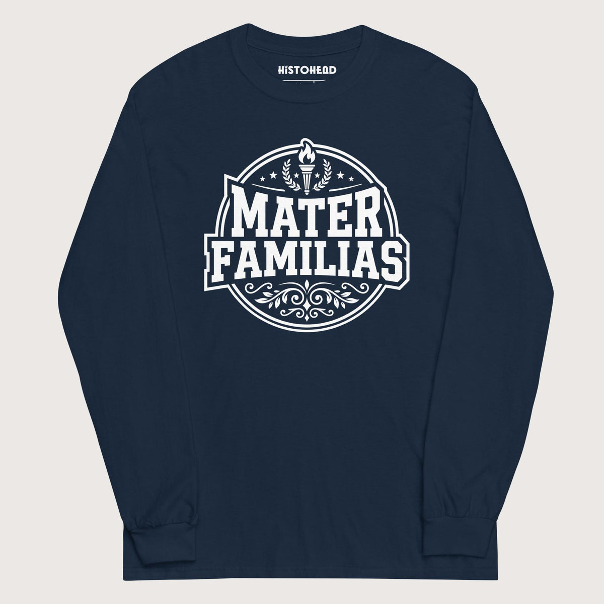 Navy Mater Familias Latin - Long Sleeve - history buff gift by HistoHead