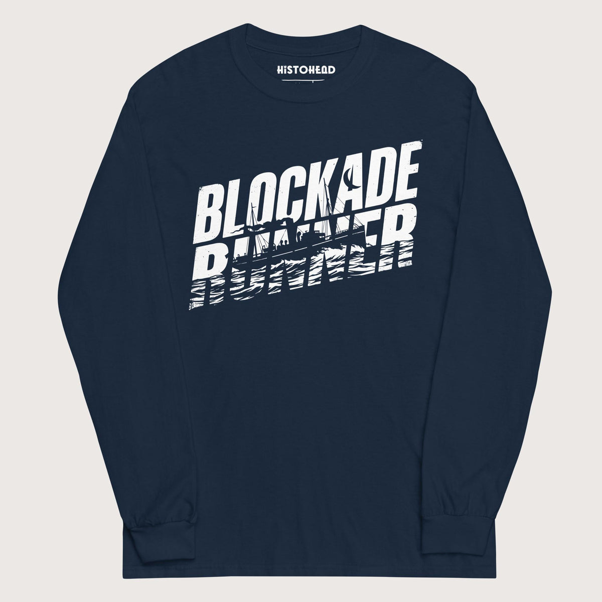 Navy Blockade Runner - Long Sleeve - history buff gift by HistoHead