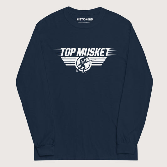 Navy Top Musket - Long Sleeve - history buff gift by HistoHead