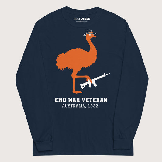 Navy Emu War Veteran - Long Sleeve - history buff gift by HistoHead