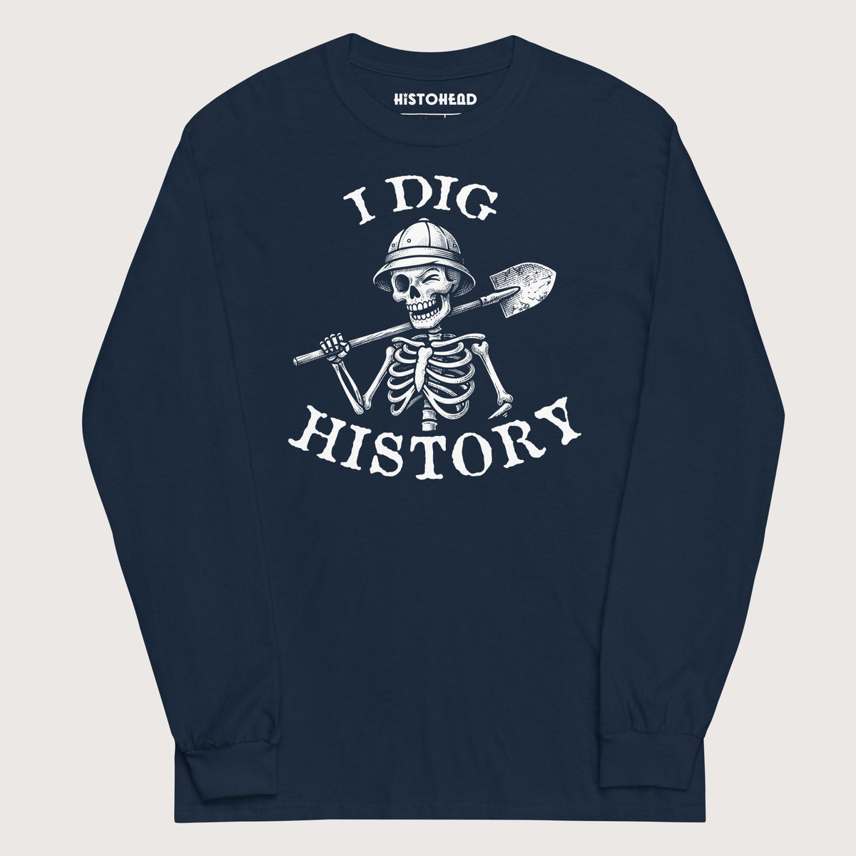 Navy I Dig History - Long Sleeve - history buff gift by HistoHead
