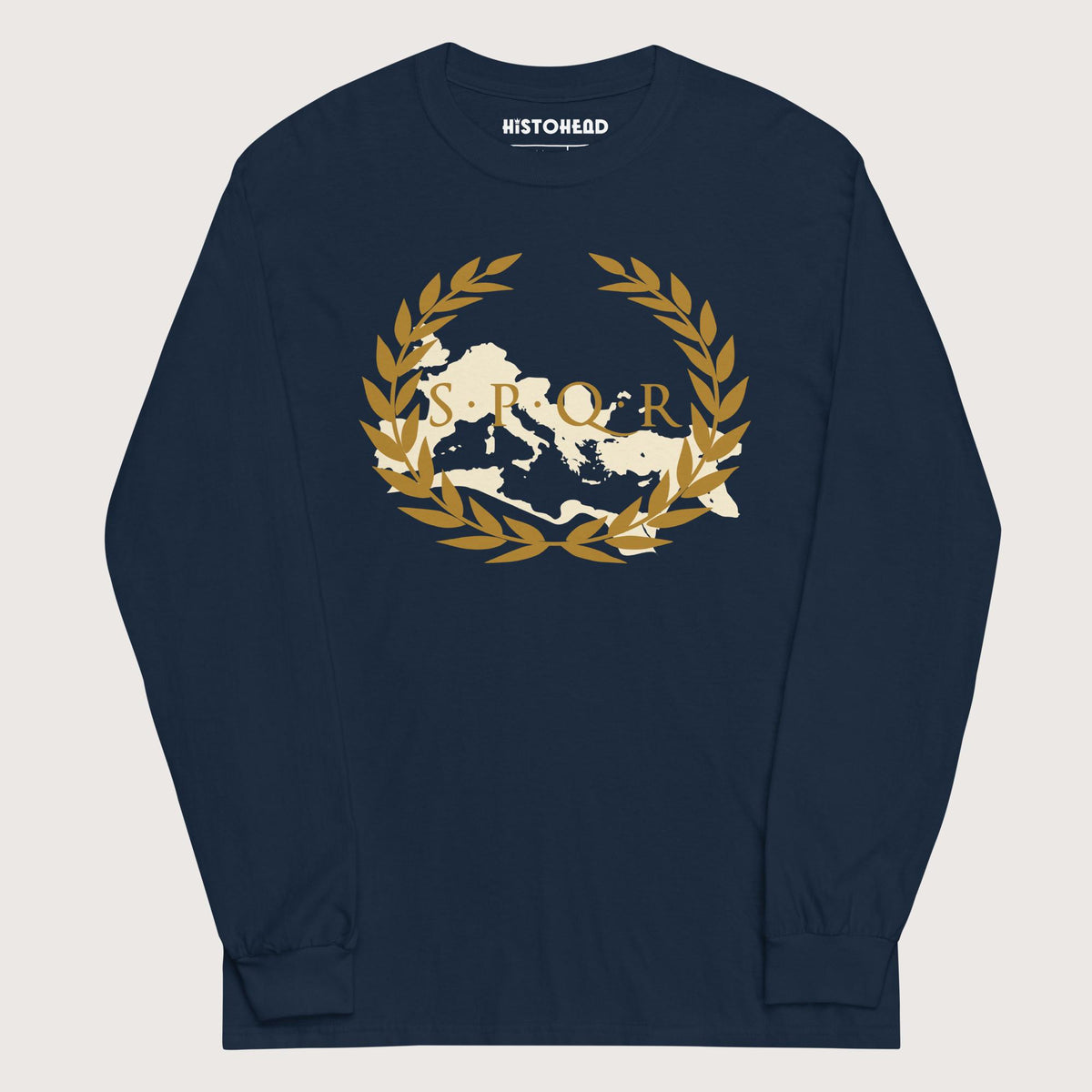 Navy Roman SPQR Banner - Long Sleeve - history buff gift by HistoHead