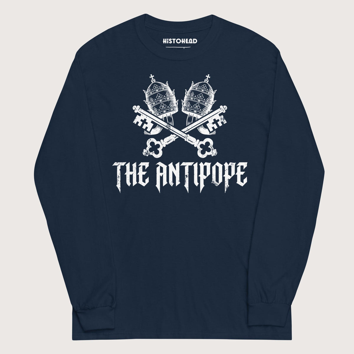 Navy The Antipope - Long Sleeve - history buff gift by HistoHead
