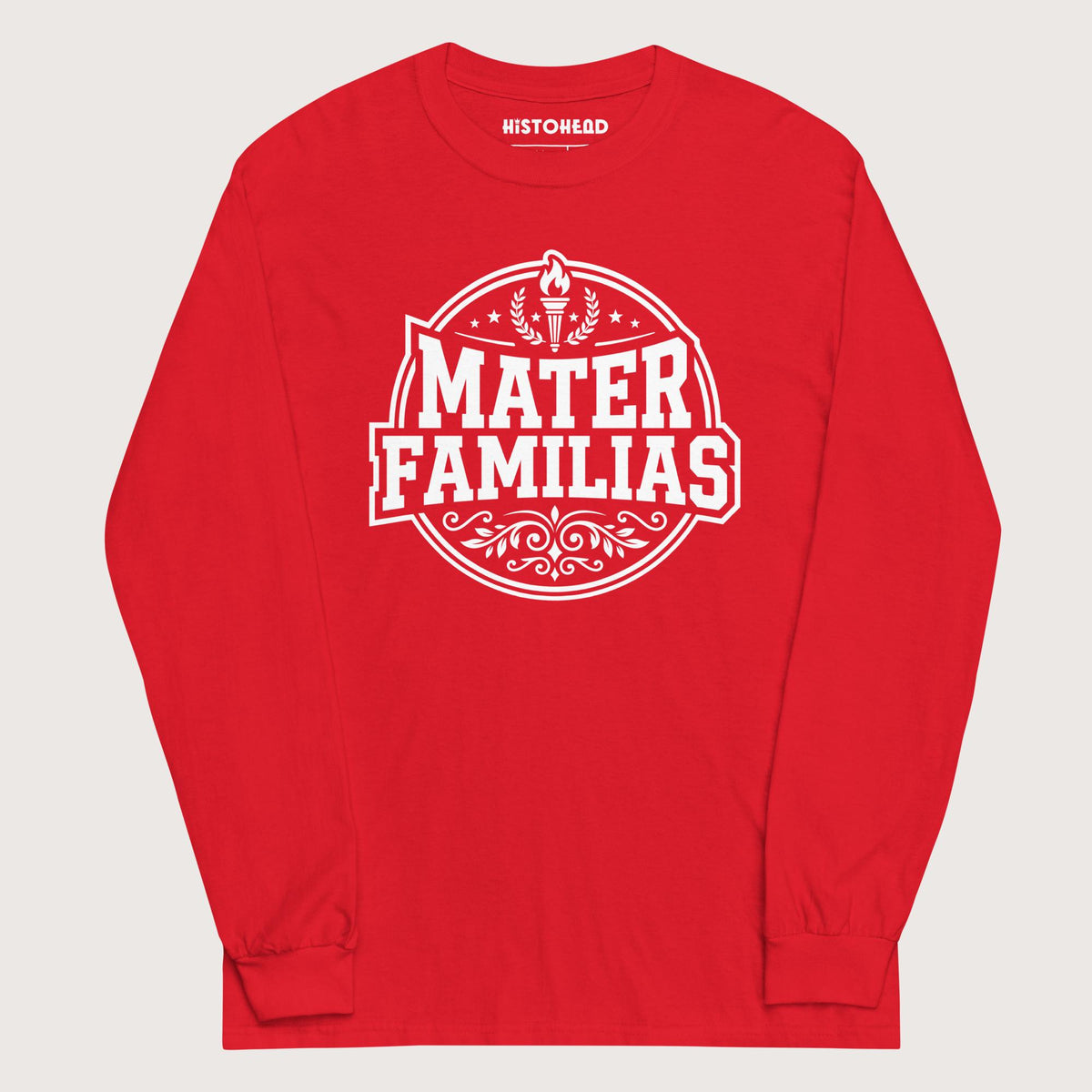 Red Mater Familias Latin - Long Sleeve - history buff gift by HistoHead