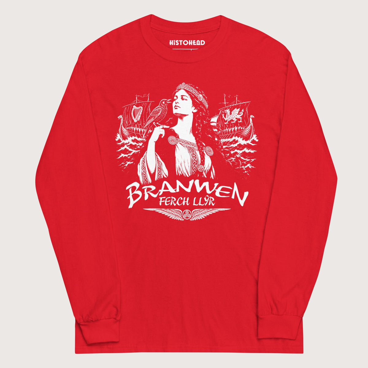 Red Branwen ferch Llŷr - Long Sleeve - history buff gift by HistoHead