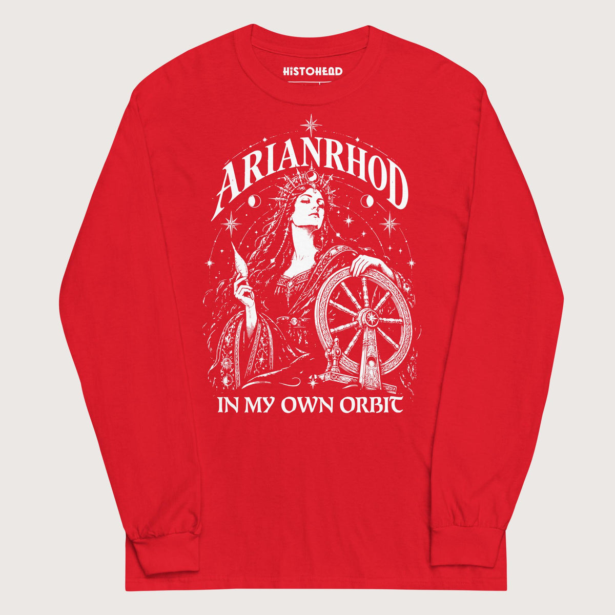 Red Arianrhod In My Own Orbit - Long Sleeve - history buff gift by HistoHead