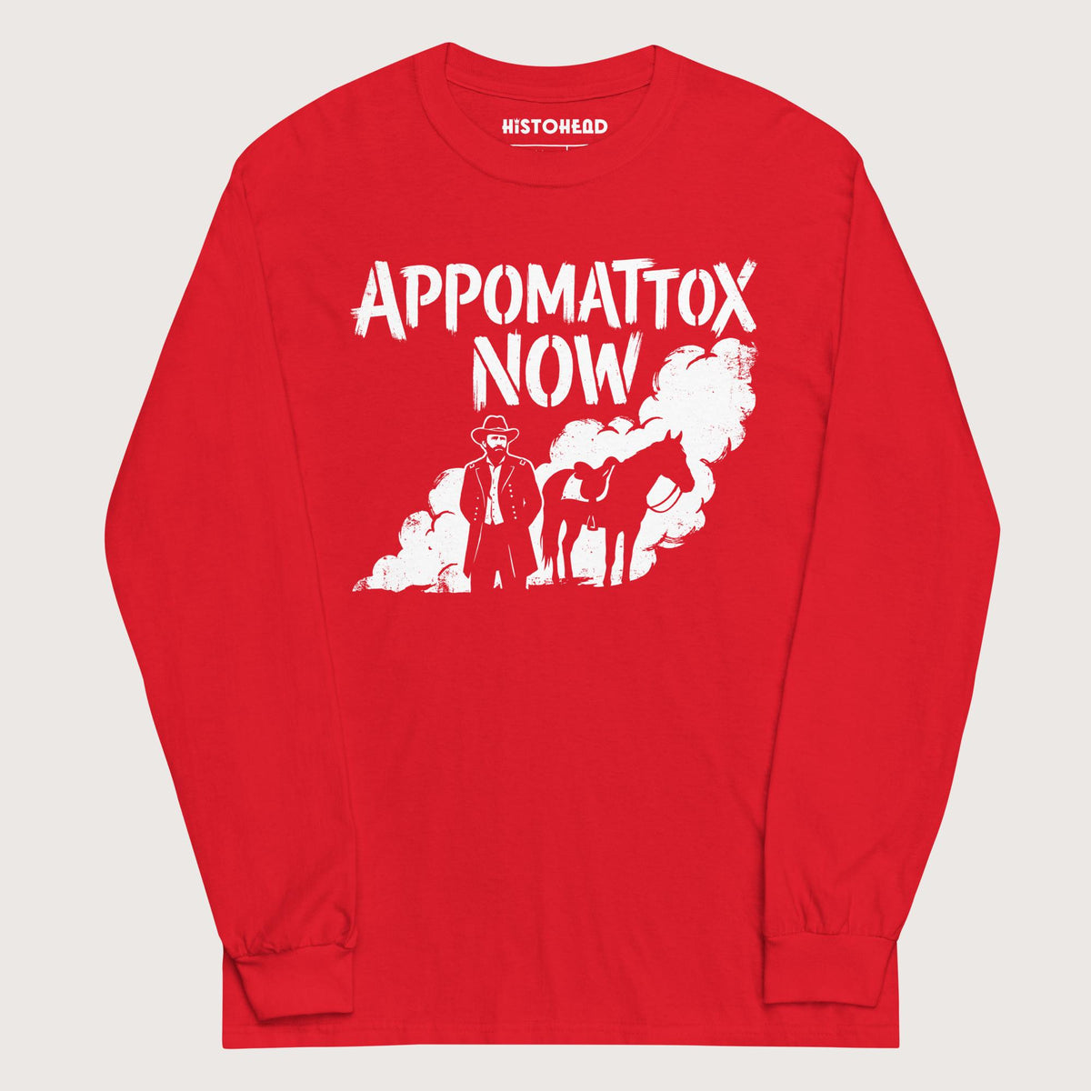 Red Appomattox Now - Long Sleeve - history buff gift by HistoHead