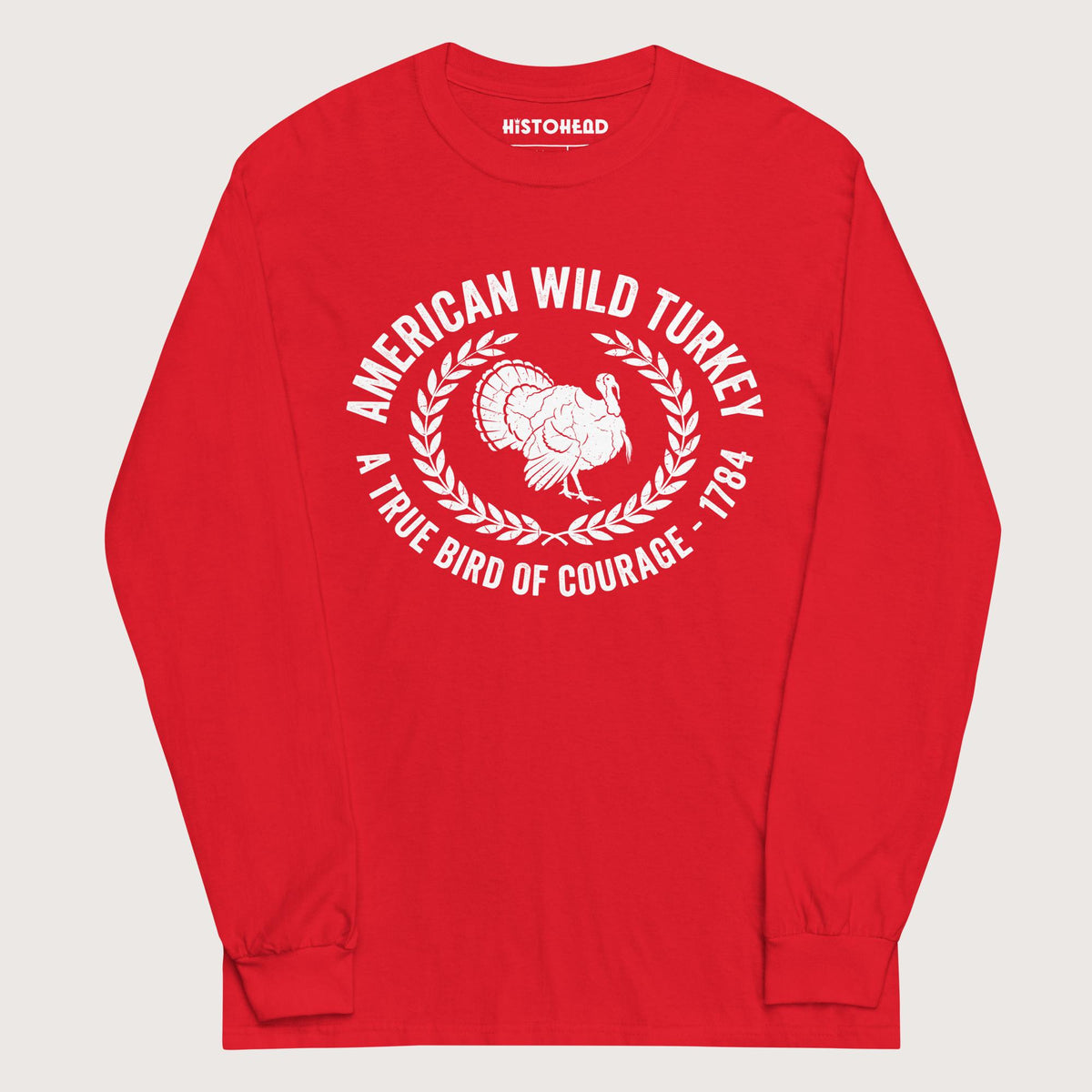 Red American Wild Turkey - Long Sleeve - history buff gift by HistoHead