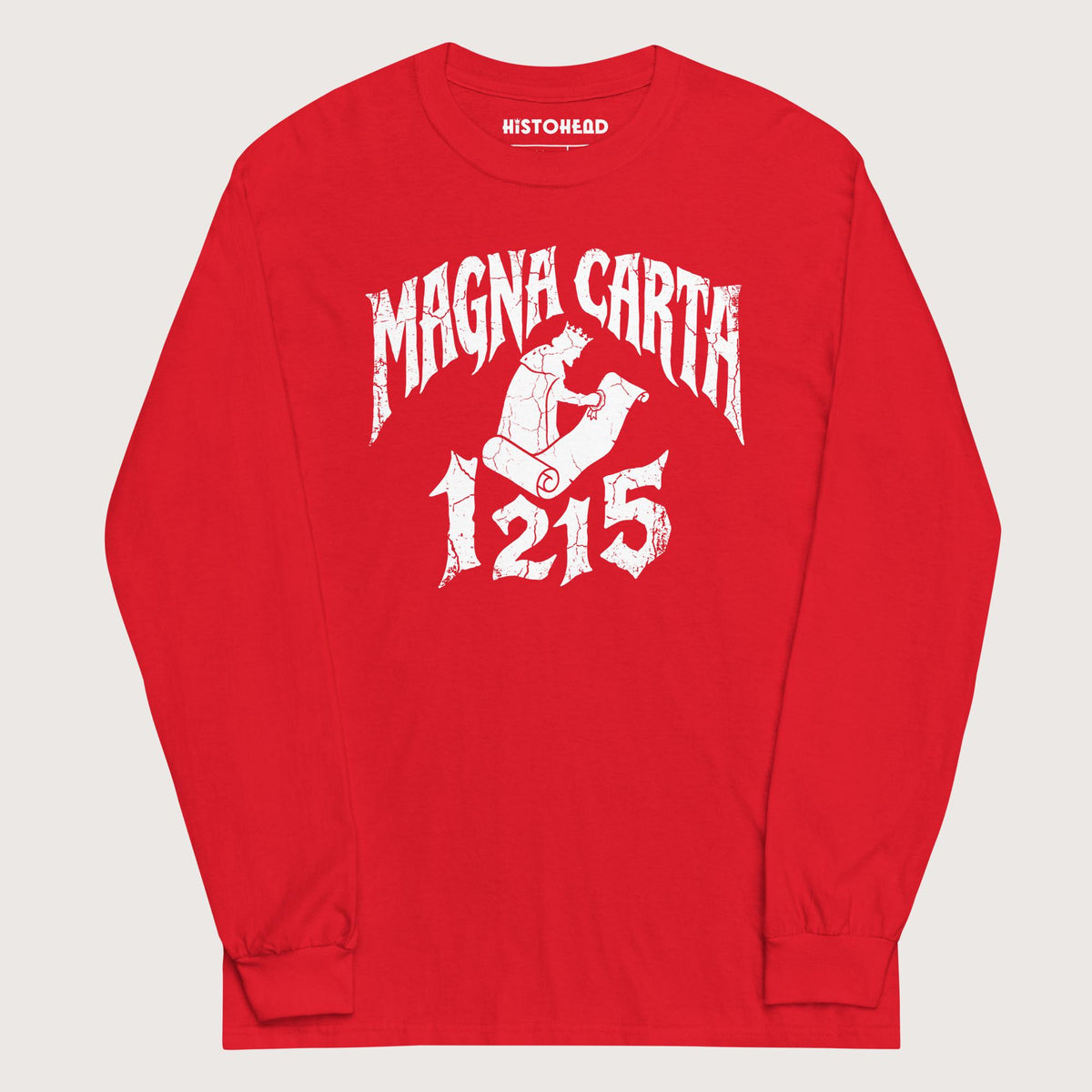 Red Magna Carta 1215 - Long Sleeve - history buff gift by HistoHead