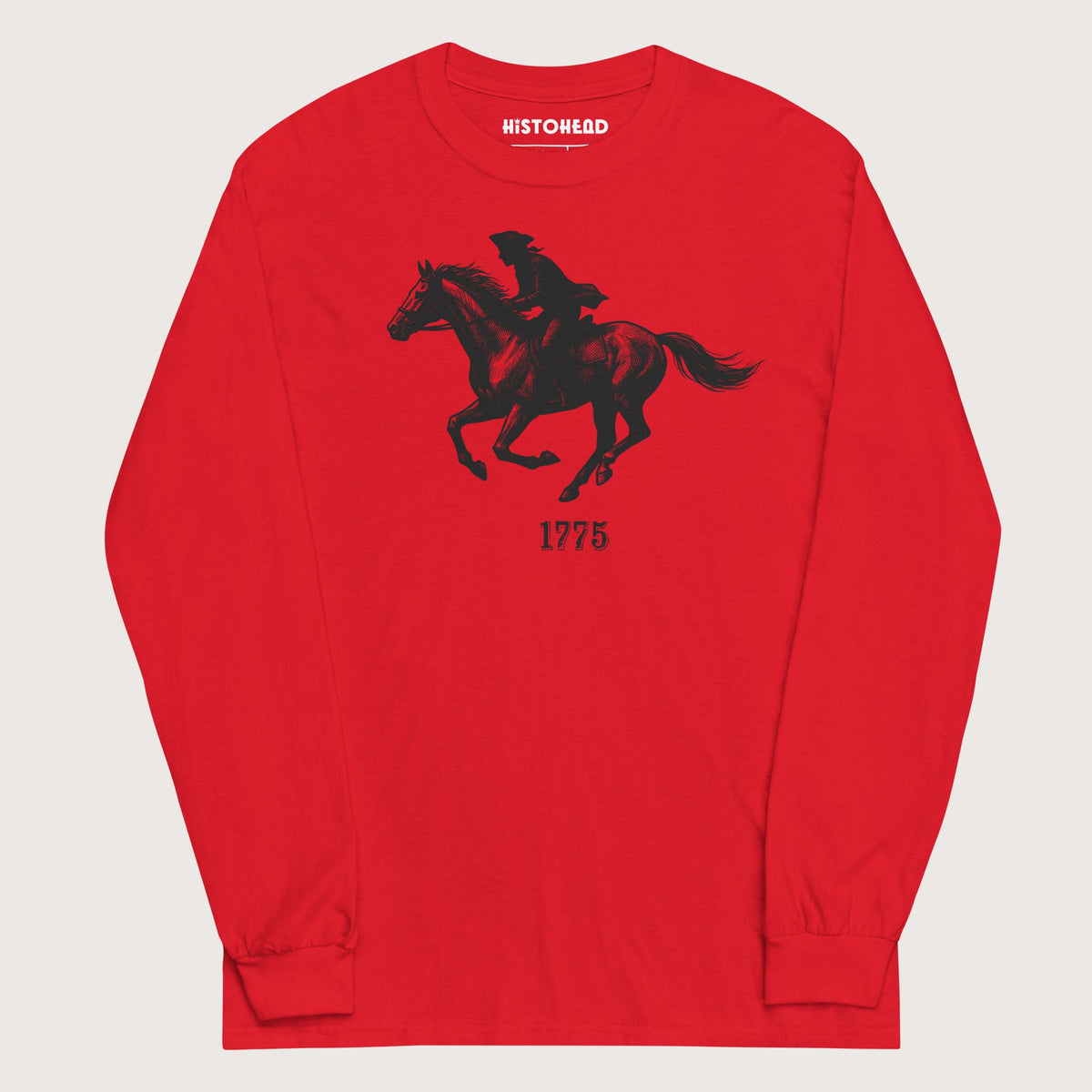 Red Paul Revere - Long Sleeve - history buff gift by HistoHead