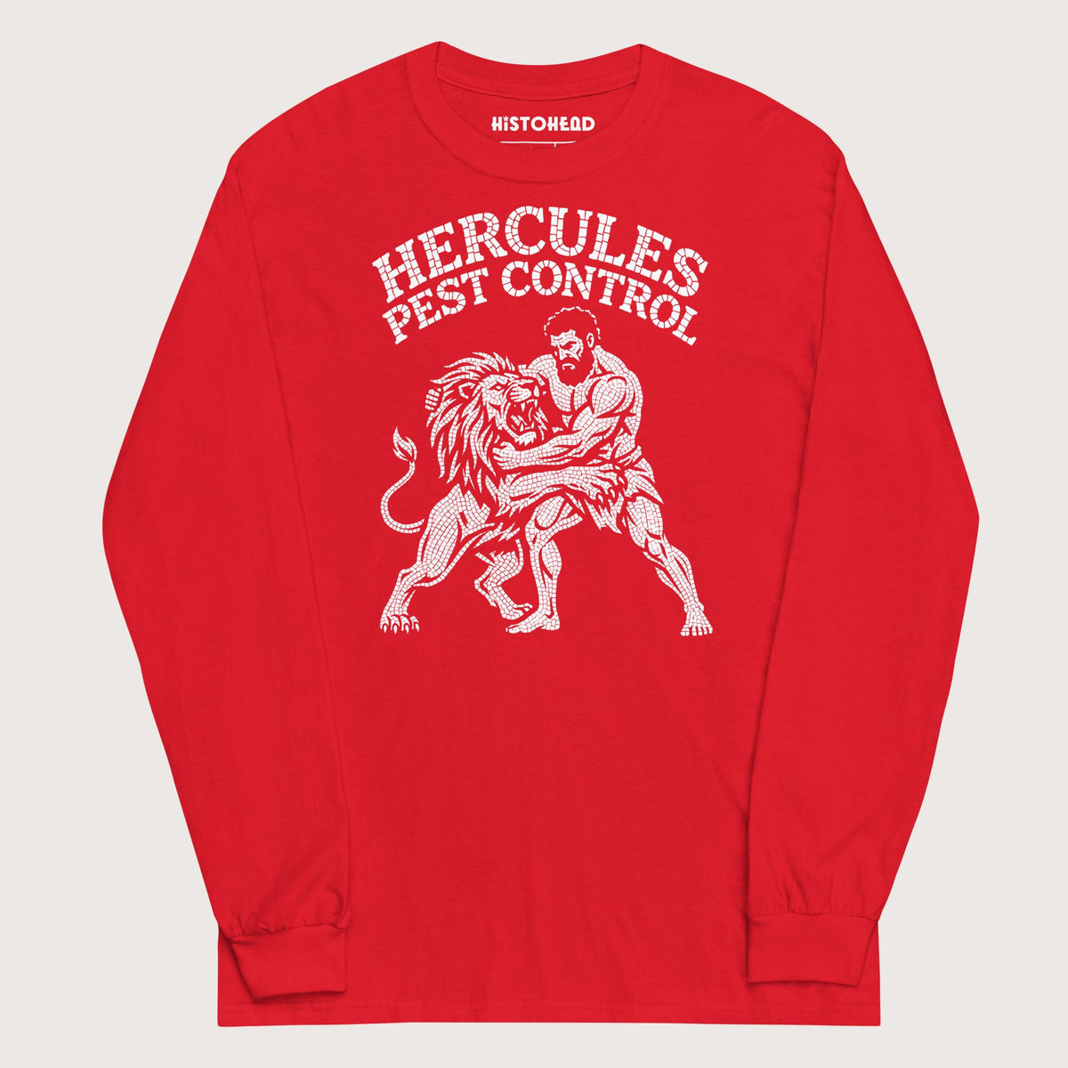 Red Hercules Pest Control - Long Sleeve - history buff gift by HistoHead