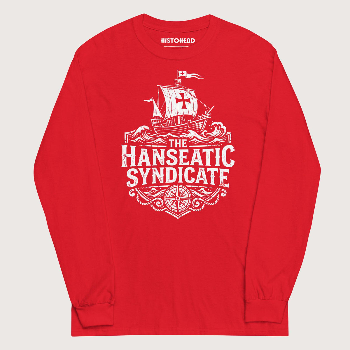Red The Hanseatic Syndicate - Long Sleeve - history buff gift by HistoHead