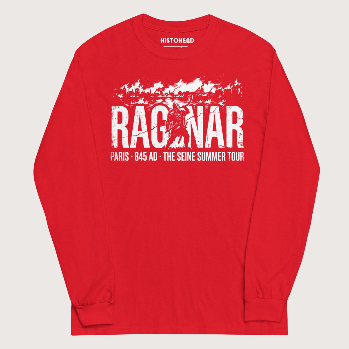 Red Ragnar The Seine Summer Tour - Long Sleeve - history buff gift by HistoHead