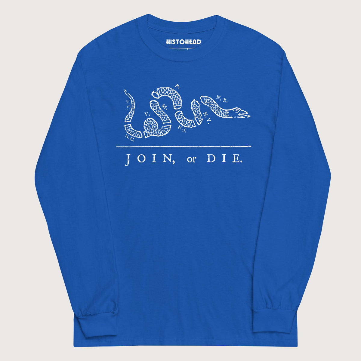 Royal Join Or Die - Long Sleeve - history buff gift by HistoHead