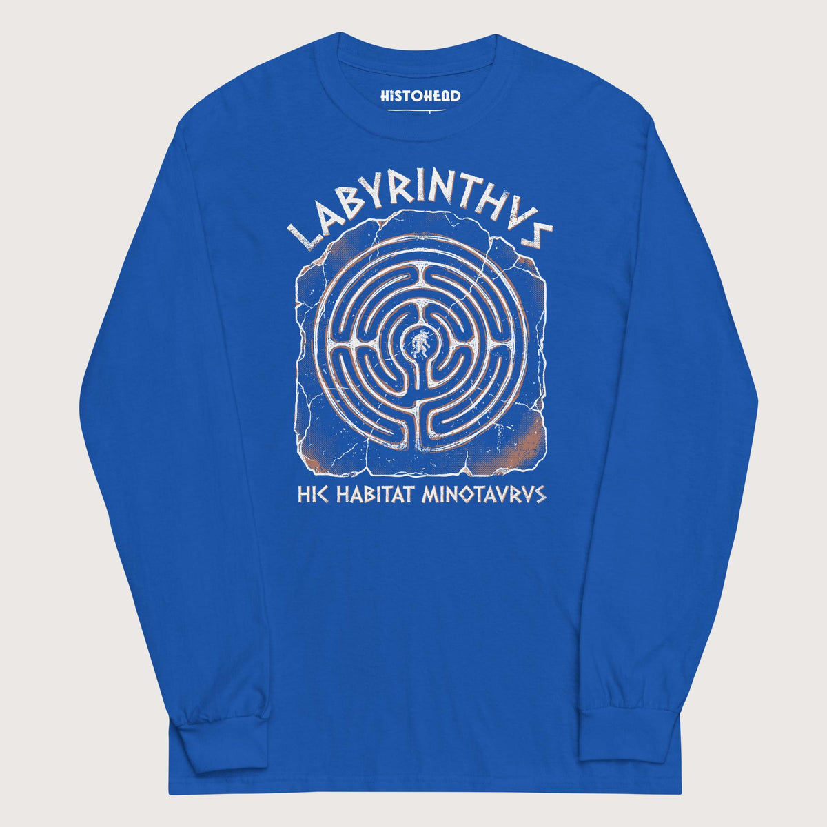 Royal Labyrinthus Here Lives Minotaur - Long Sleeve - history buff gift by HistoHead