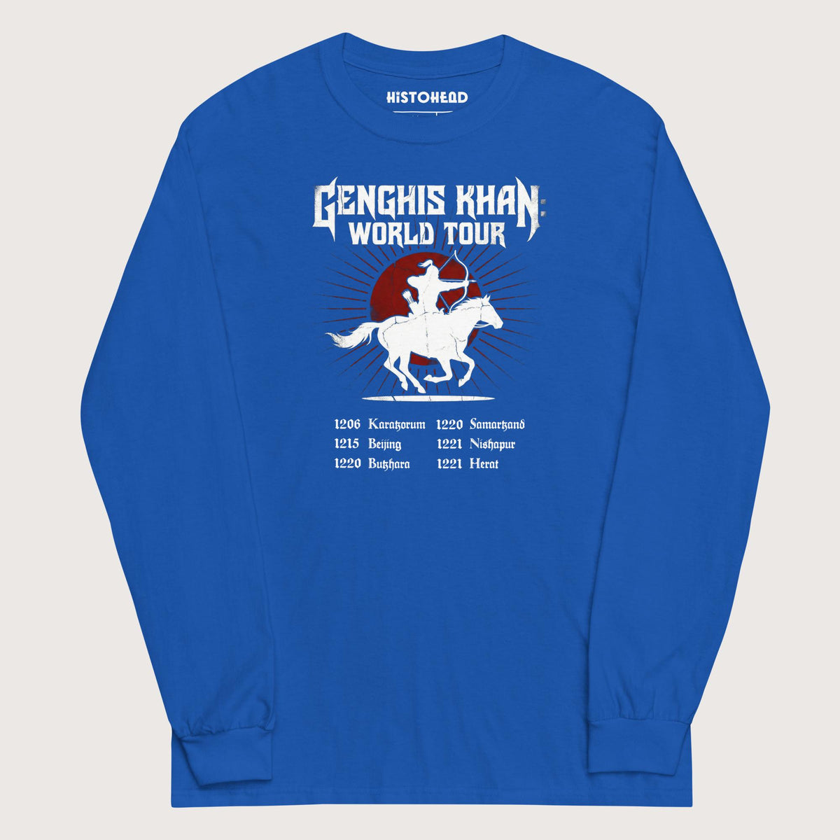 Royal Genghis Khan World Tour - Long Sleeve - history buff gift by HistoHead