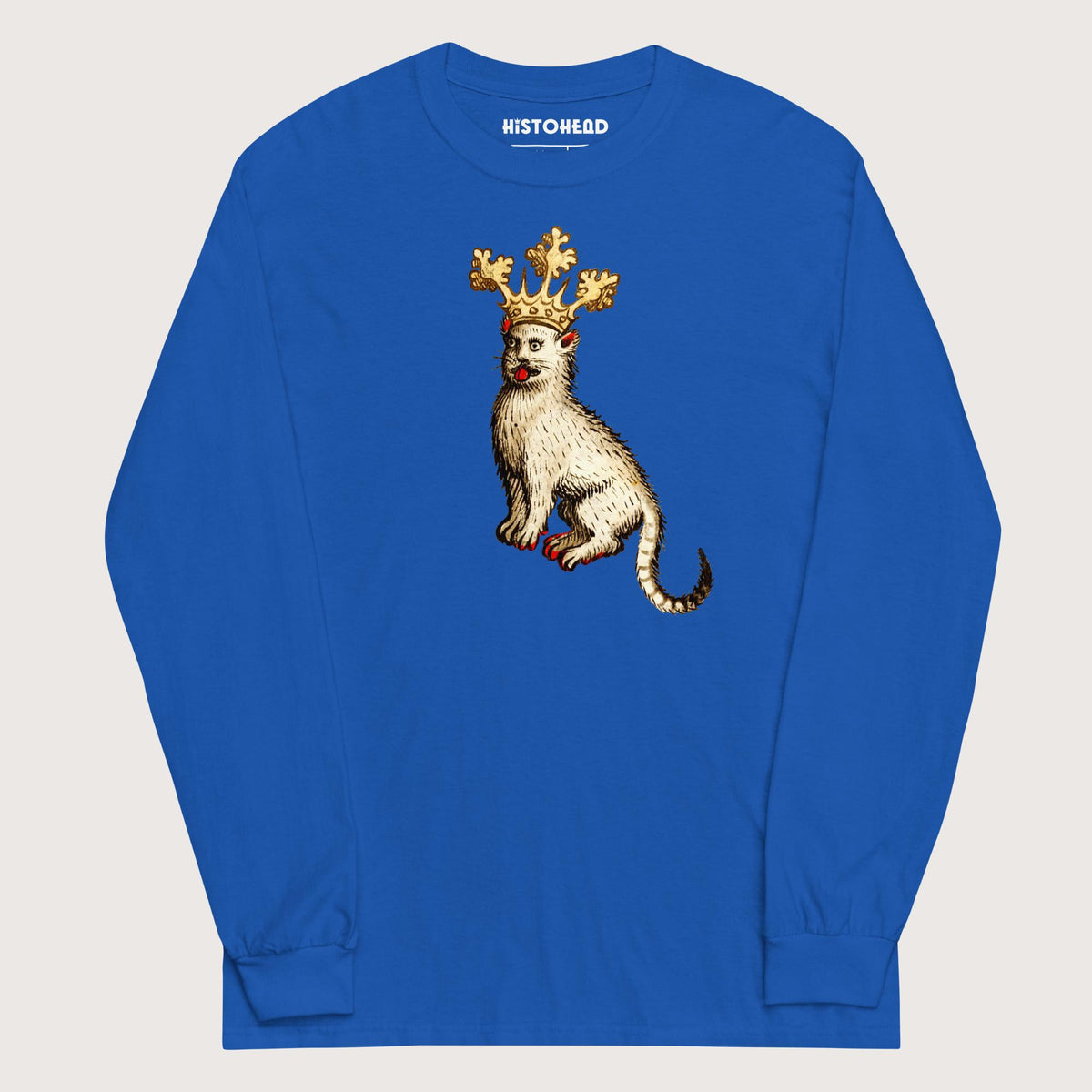 Royal Medieval Cat King - Long Sleeve - history buff gift by HistoHead