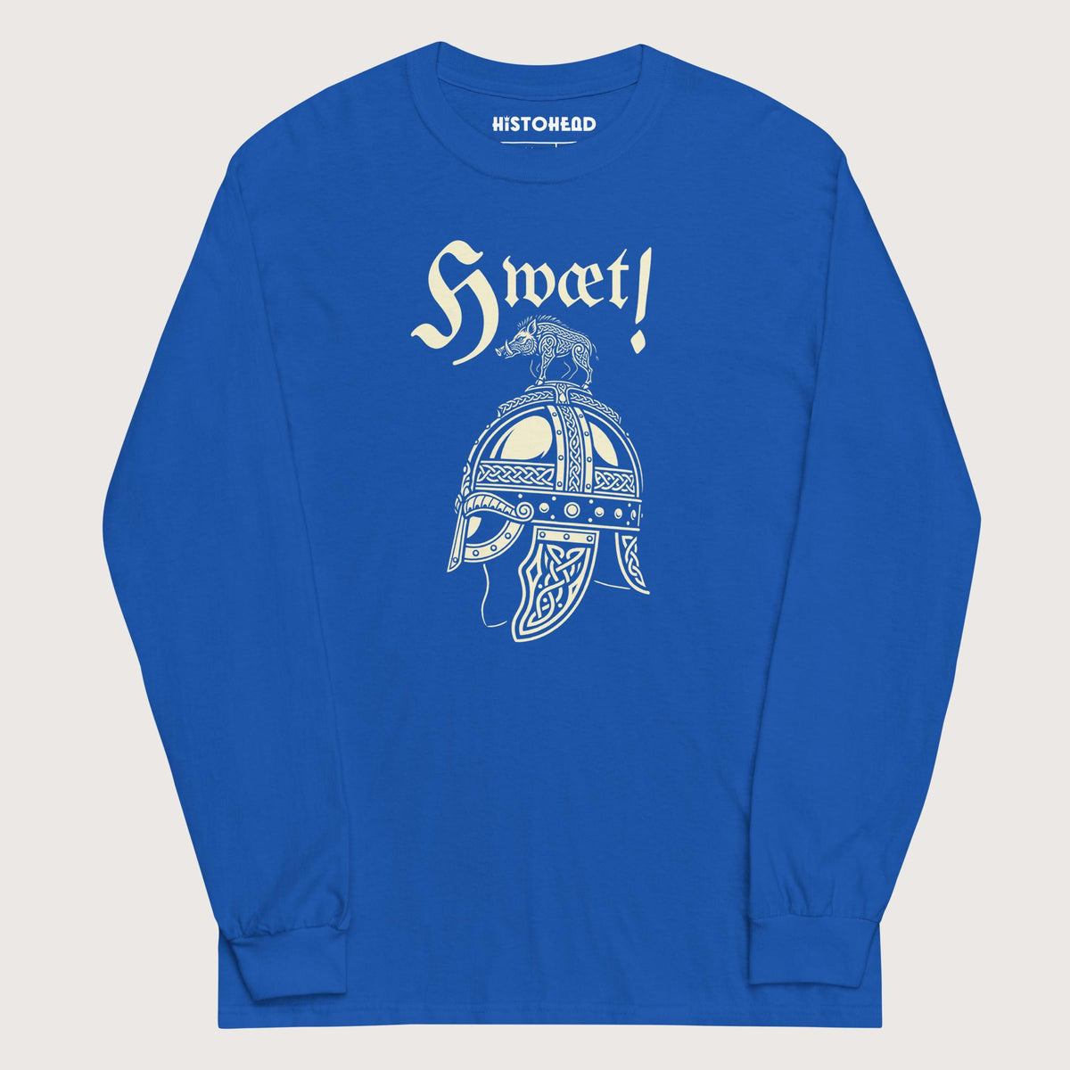 Royal Hwæt Boar-Crested Helmet - Long Sleeve - history buff gift by HistoHead