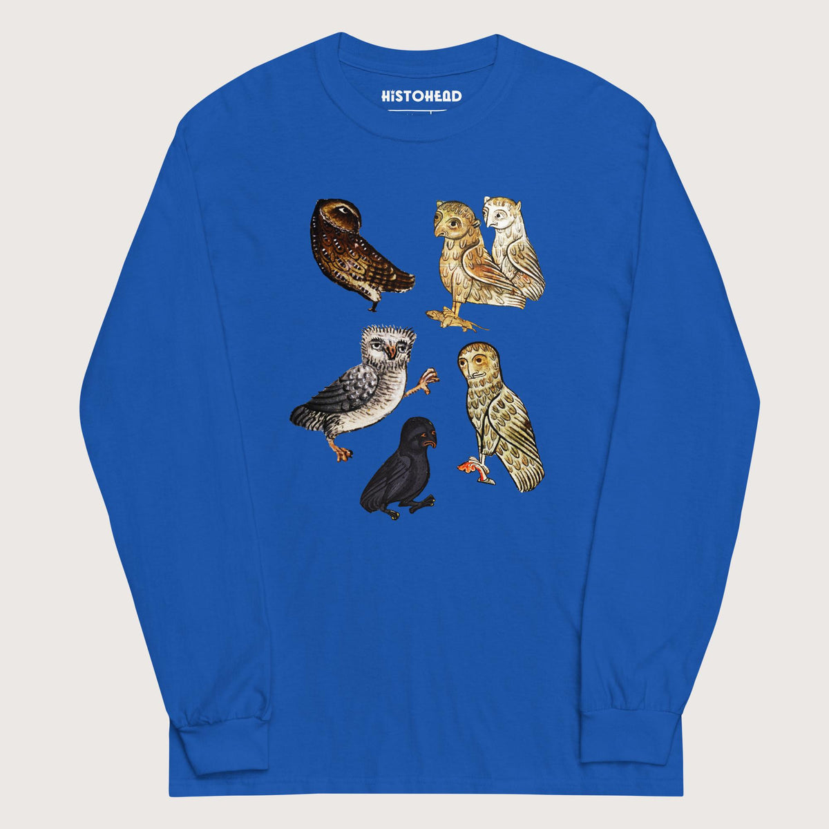 Royal Weird Medieval Owls - Long Sleeve - history buff gift by HistoHead
