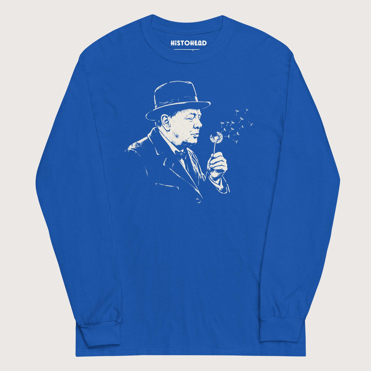 Royal Winston Churchill Blowing Wishes - Long Sleeve - history buff gift by HistoHead