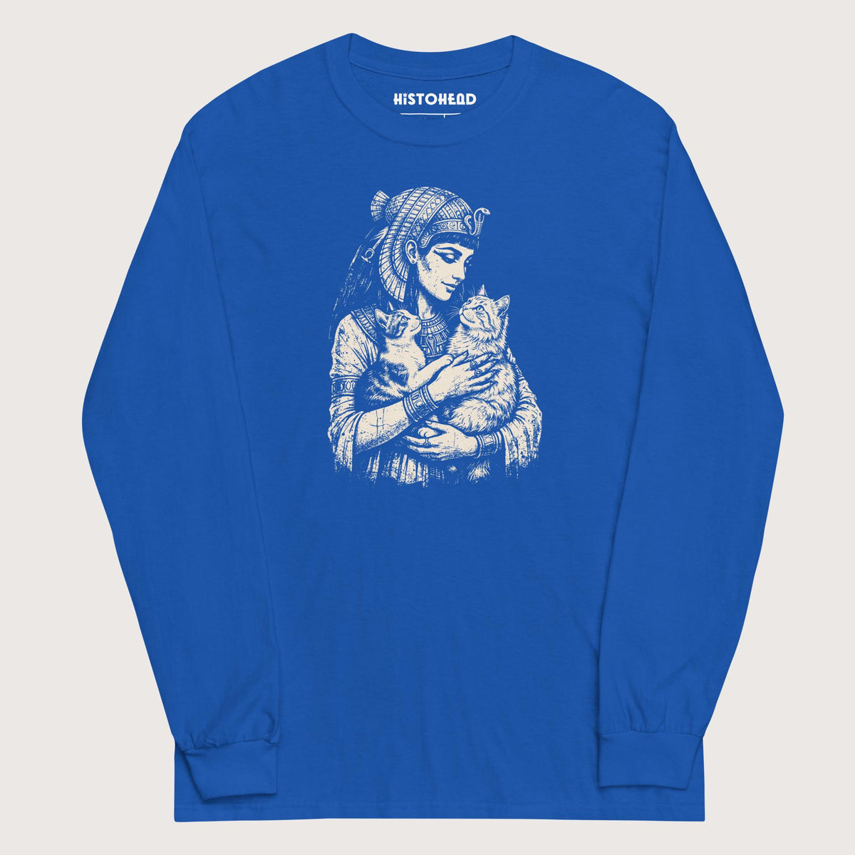 Royal Cleopatra's Cats - Long Sleeve - history buff gift by HistoHead