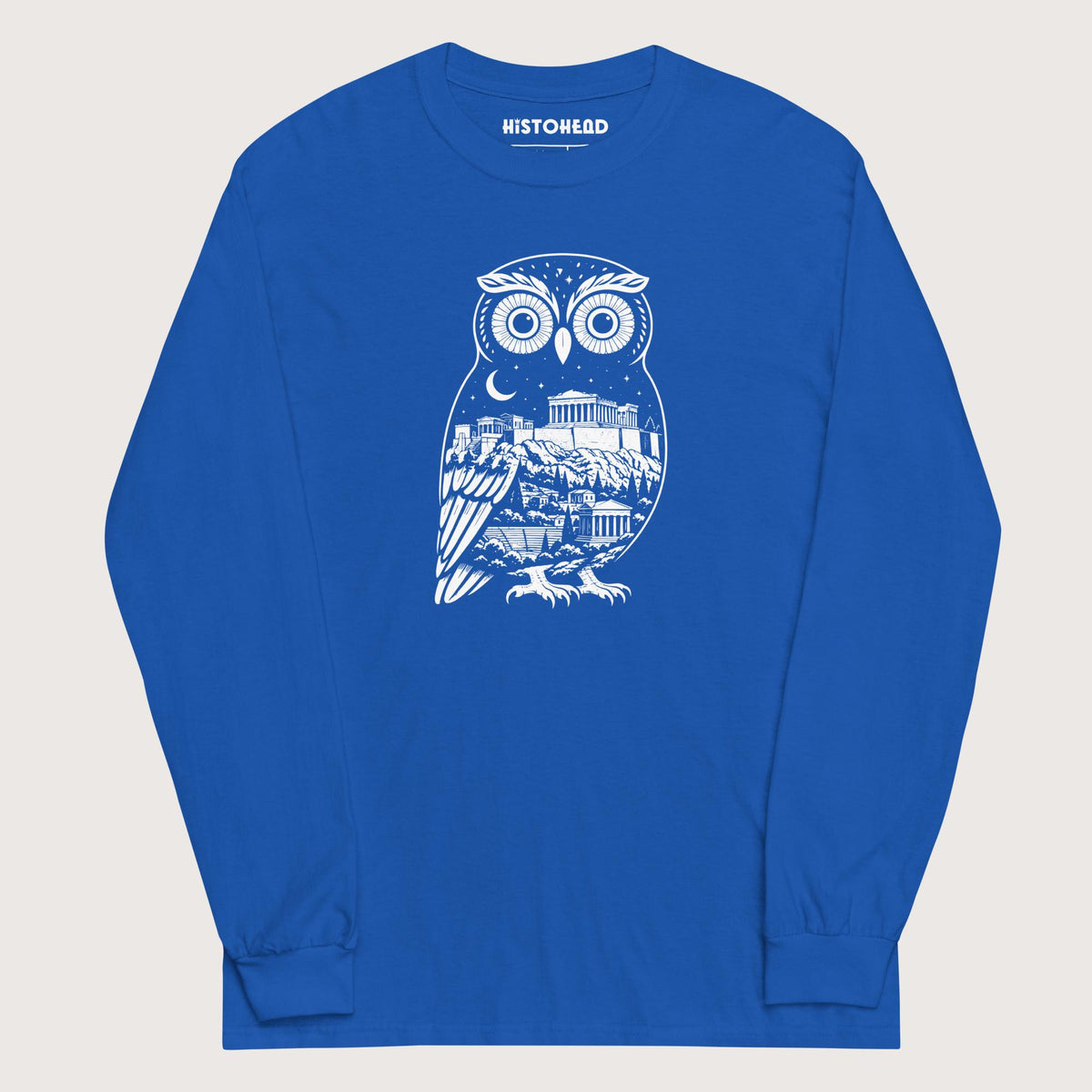 Royal Athena Owl - Long Sleeve - history buff gift by HistoHead