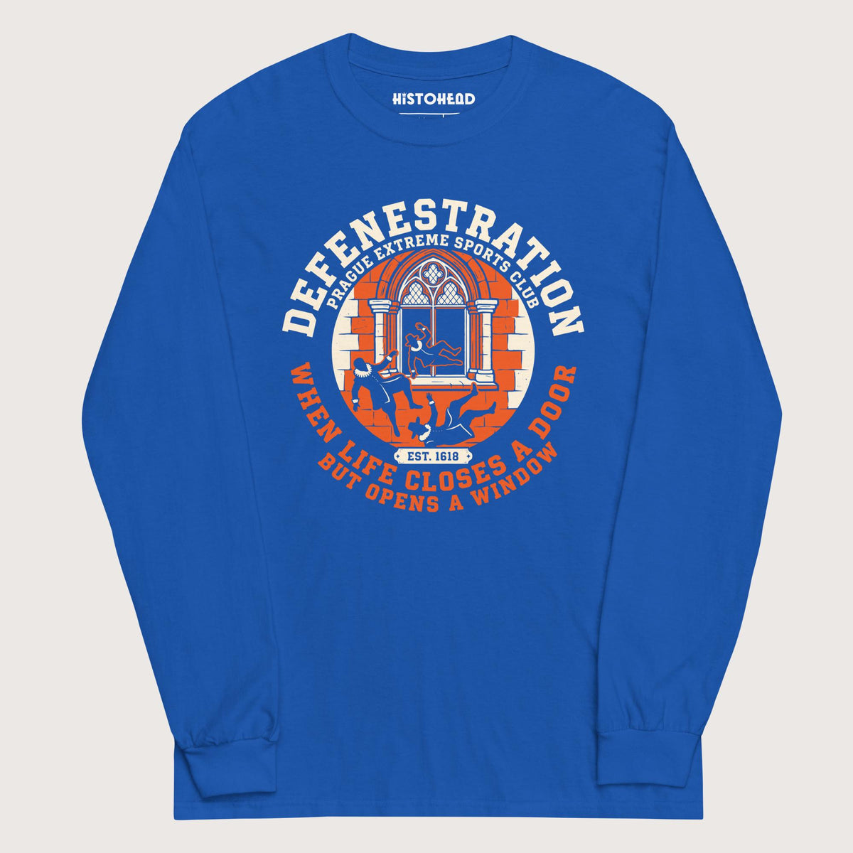 Royal Defenestration Prague Extreme Sports Club - Long Sleeve - history buff gift by HistoHead