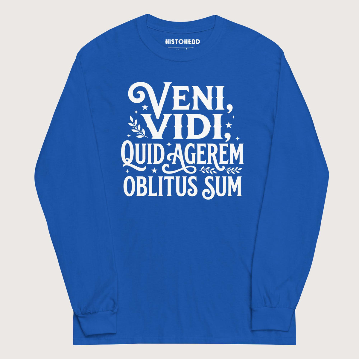Royal Latin I Came I Saw I Forgot I Was Doing - Long Sleeve - history buff gift by HistoHead