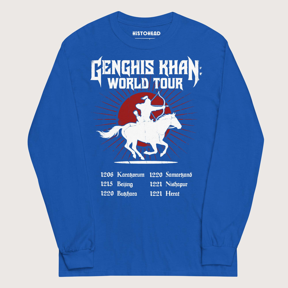 Royal Genghis Khan World Tour - Long Sleeve - history buff gift by HistoHead