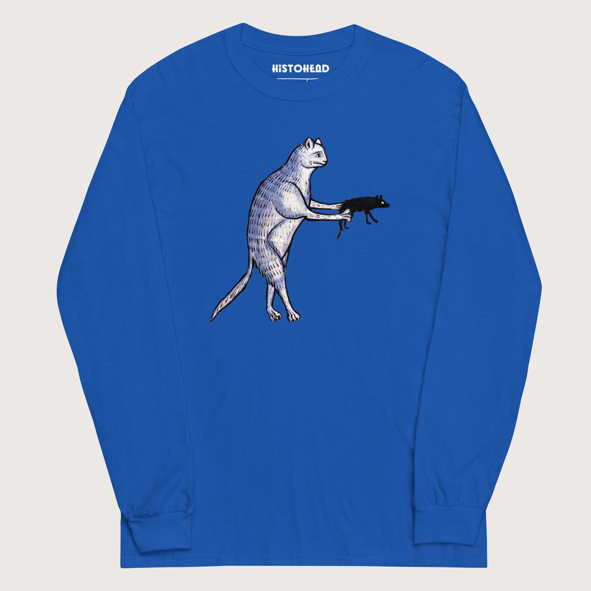 Royal Weird Medieval Cat's Mouse-Gun - Long Sleeve - history buff gift by HistoHead