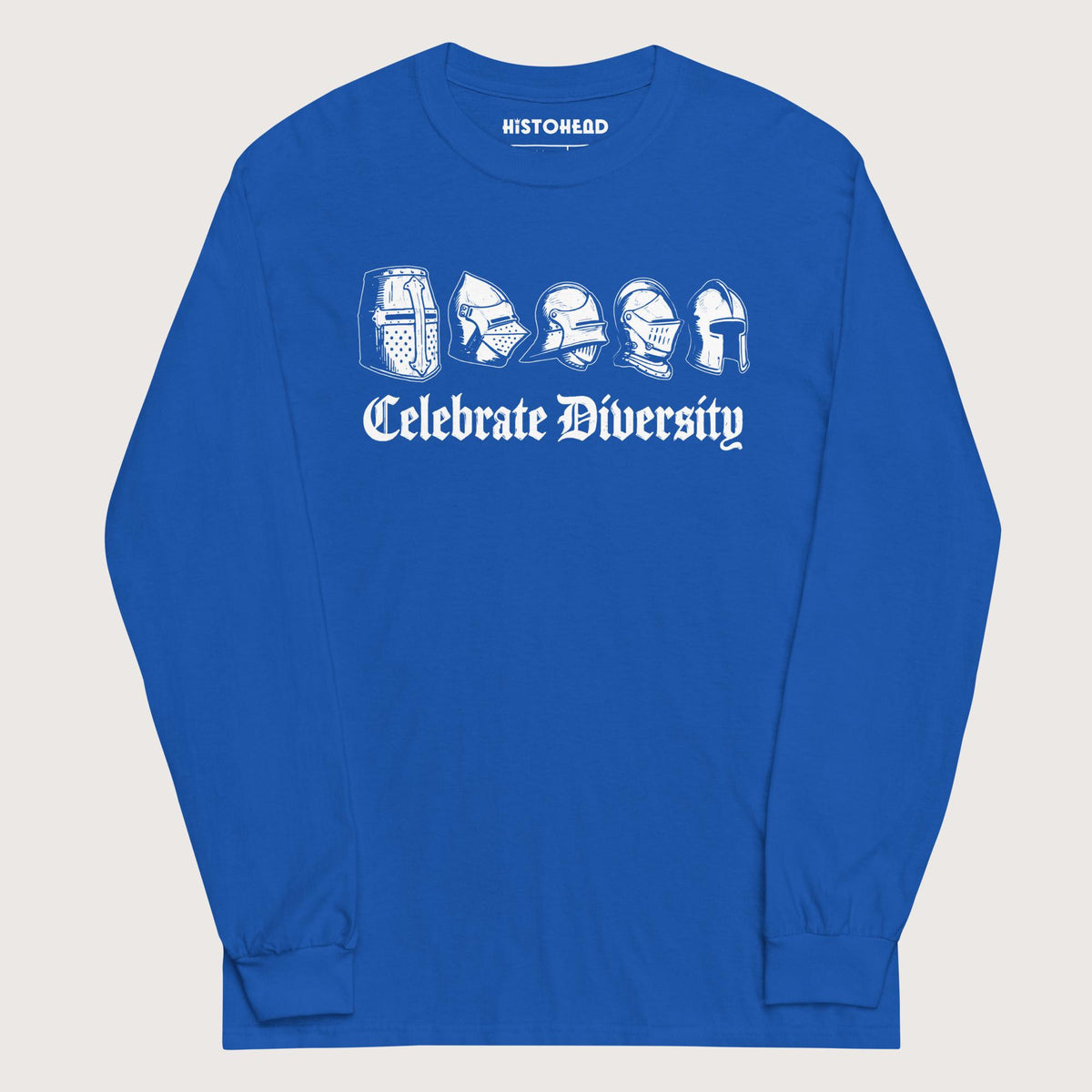 Royal Celebrate Diversity Medieval Helmets Edition - Long Sleeve - history buff gift by HistoHead