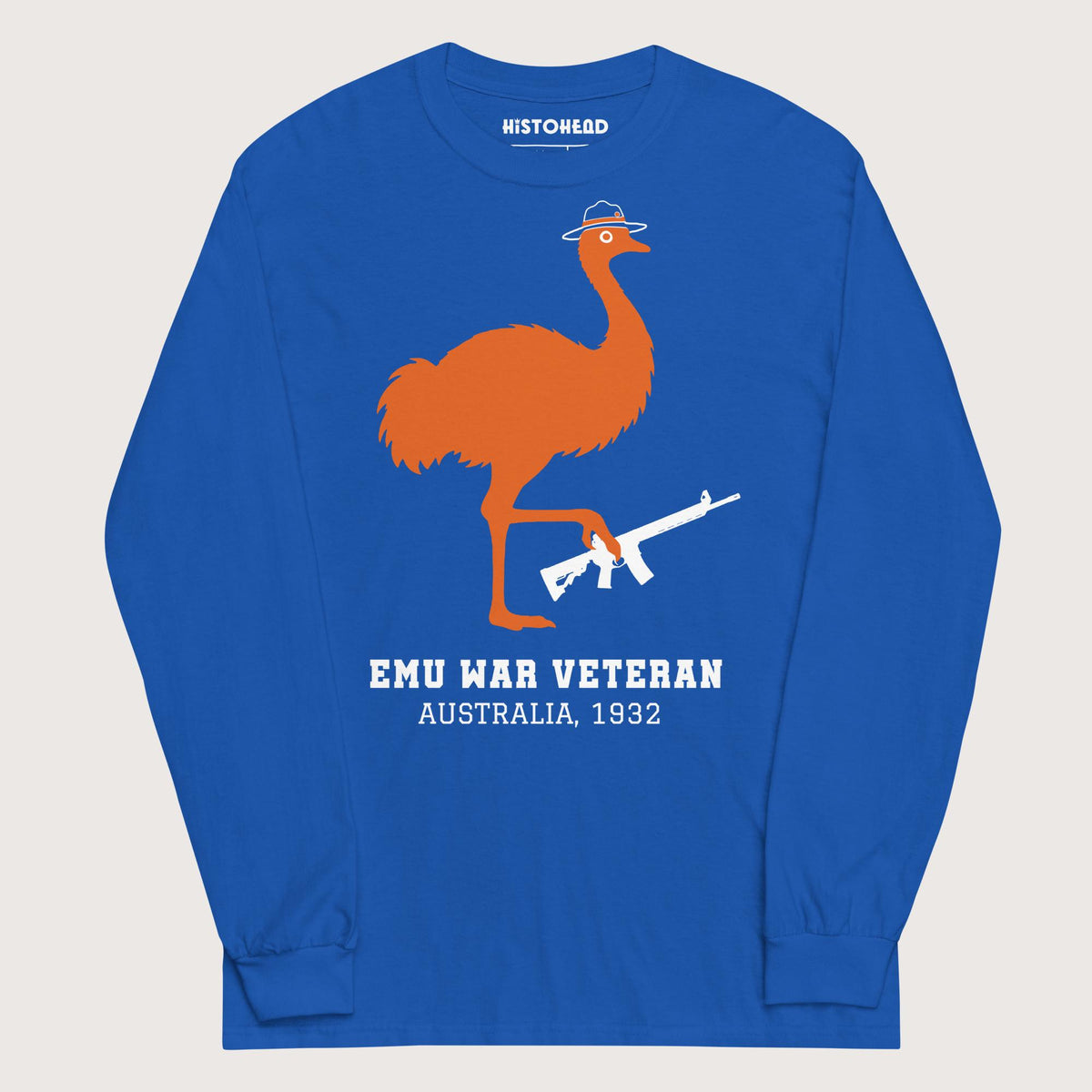 Royal Emu War Veteran - Long Sleeve - history buff gift by HistoHead