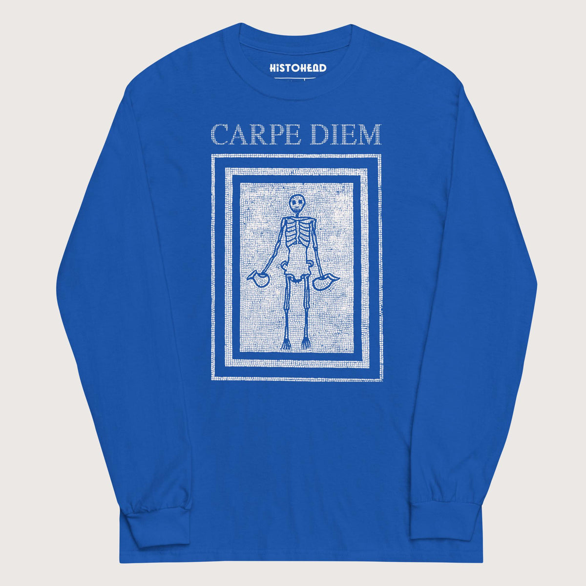 Royal Carpe Diem Skeleton - Long Sleeve - history buff gift by HistoHead
