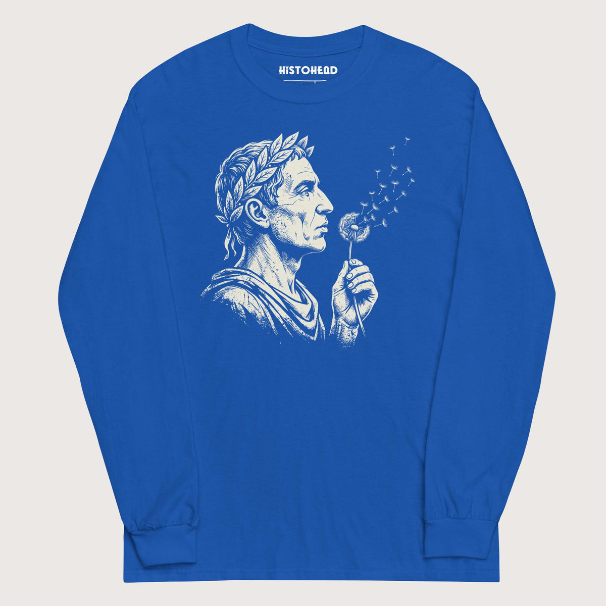 Royal Caesar Blowing Wishes - Long Sleeve - history buff gift by HistoHead
