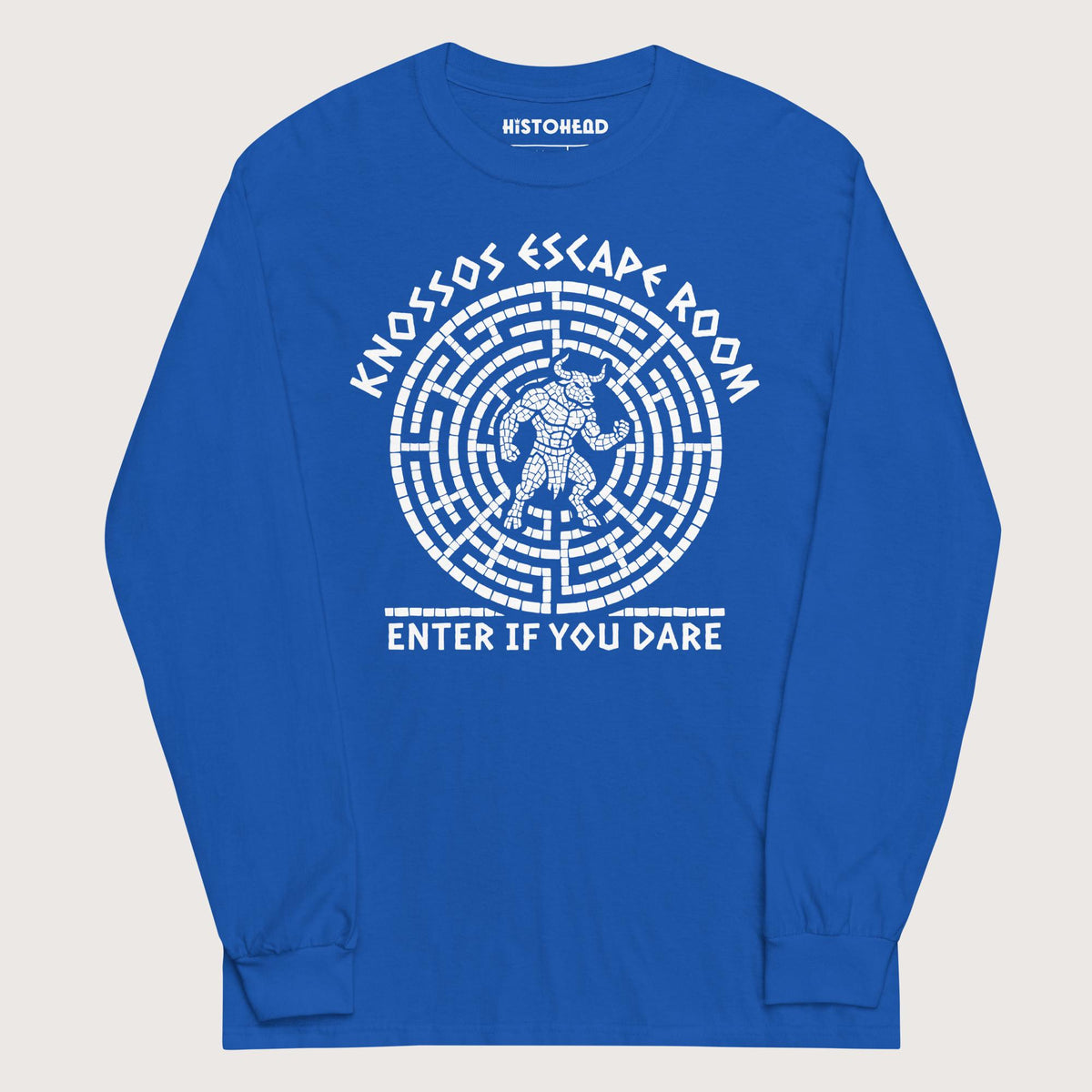Royal Knossos Escape Room Enter If You Dare - Long Sleeve - history buff gift by HistoHead