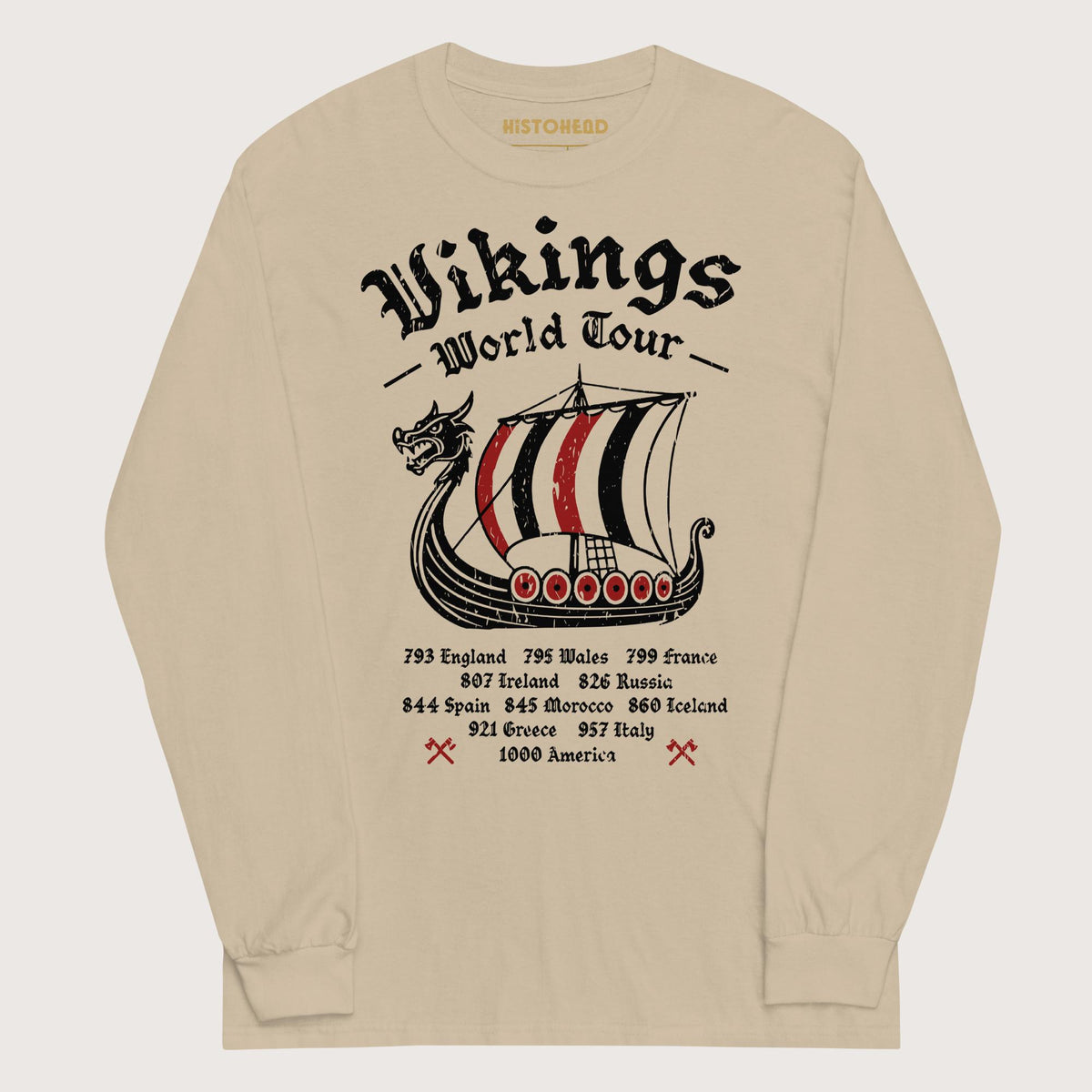 Sand Vikings World Tour - Long Sleeve - history buff gift by HistoHead