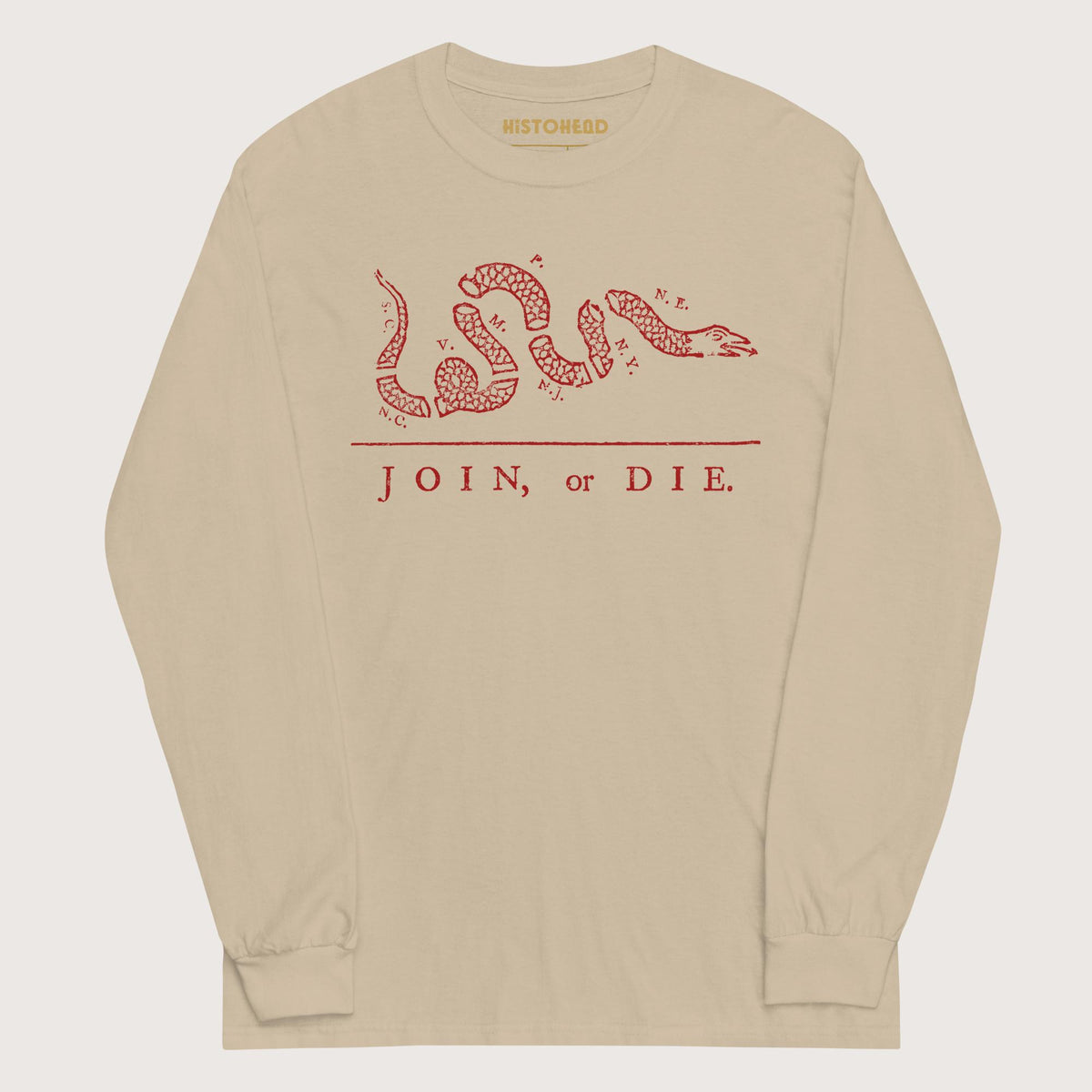 Sand Join Or Die - Long Sleeve - history buff gift by HistoHead