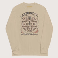 Sand Labyrinthus Here Lives Minotaur - Long Sleeve - history buff gift by HistoHead