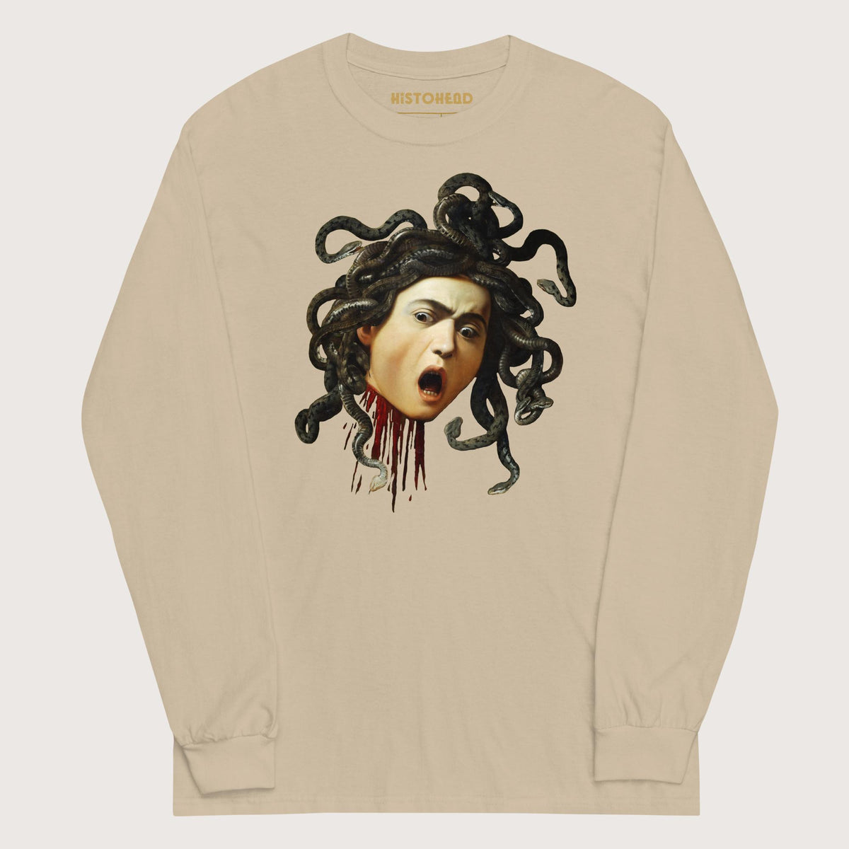 Sand Medusa by Caravaggio - Long Sleeve - history buff gift by HistoHead
