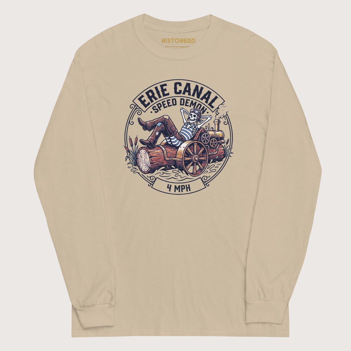 Sand Erie Canal Speed Demon - Long Sleeve - history buff gift by HistoHead