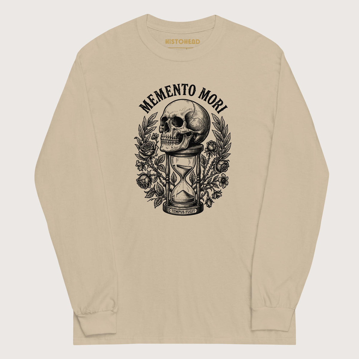 Sand Memento Mori Tempus Fugit - Long Sleeve - history buff gift by HistoHead