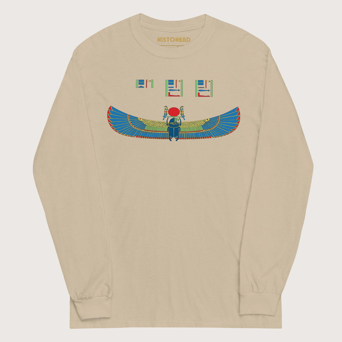 Sand Khnum Hieroglyphs - Long Sleeve - history buff gift by HistoHead