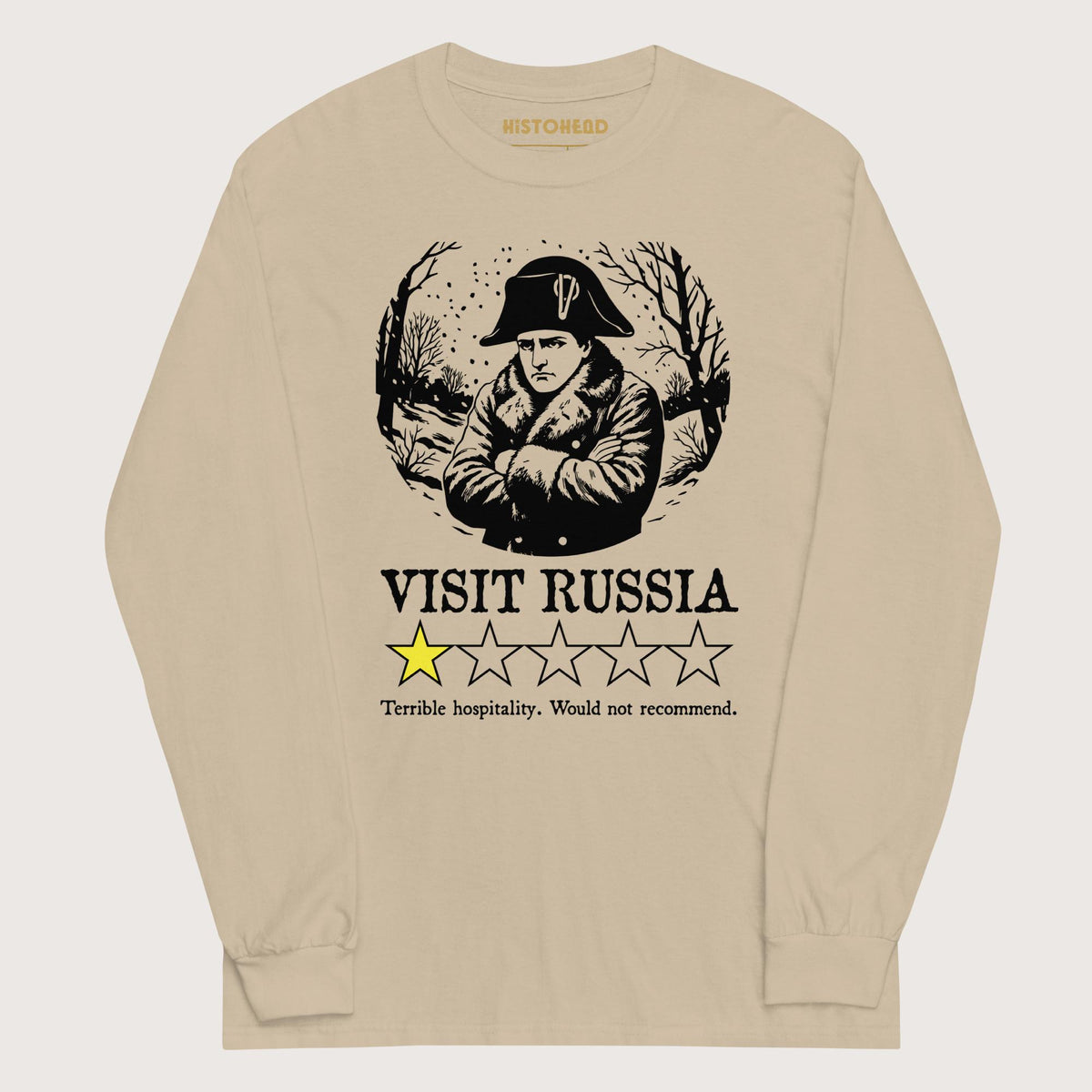 Sand Napoleon Visit Russia Review - Long Sleeve - history buff gift by HistoHead