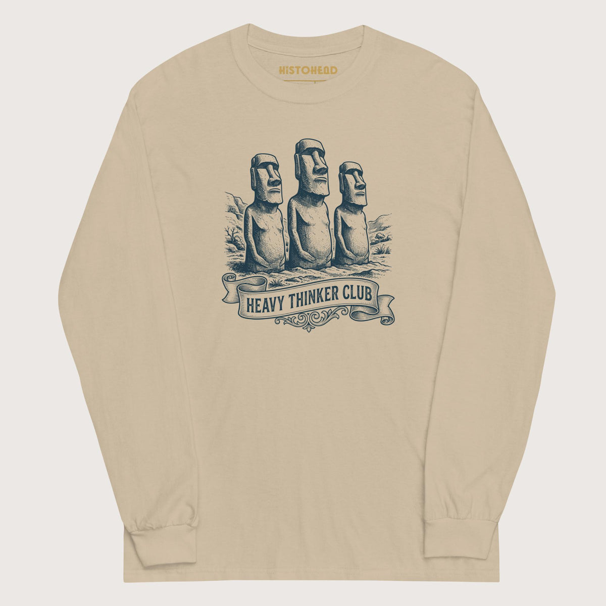 Sand Heavy Thinker Club - Long Sleeve - history buff gift by HistoHead