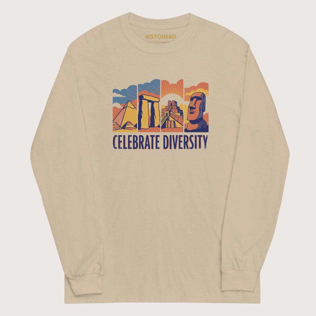 Sand Celebrate Diversity Stone Wonders Edition - Long Sleeve - history buff gift by HistoHead