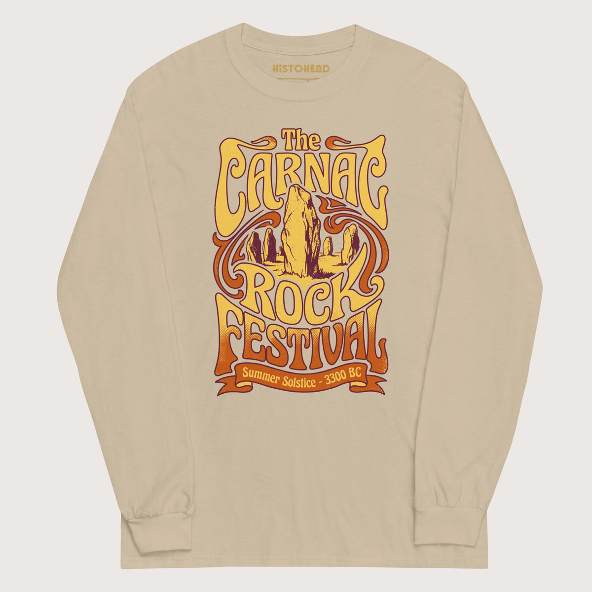 Sand Carnac Rock Festival - Long Sleeve - history buff gift by HistoHead