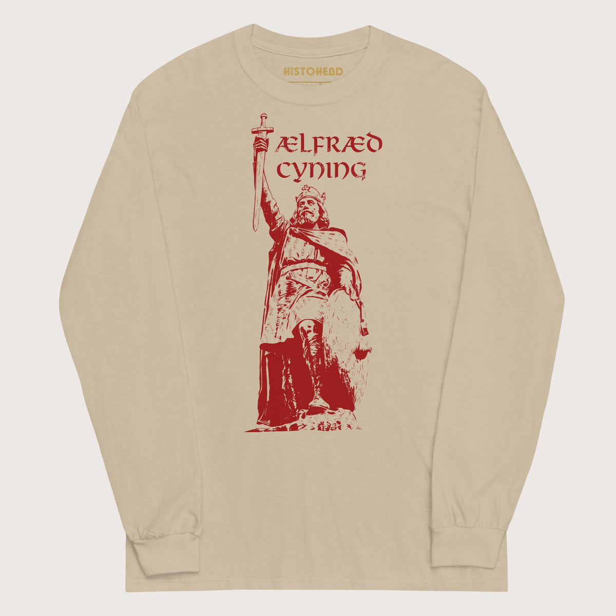 Sand Alfred the Great - Long Sleeve - history buff gift by HistoHead