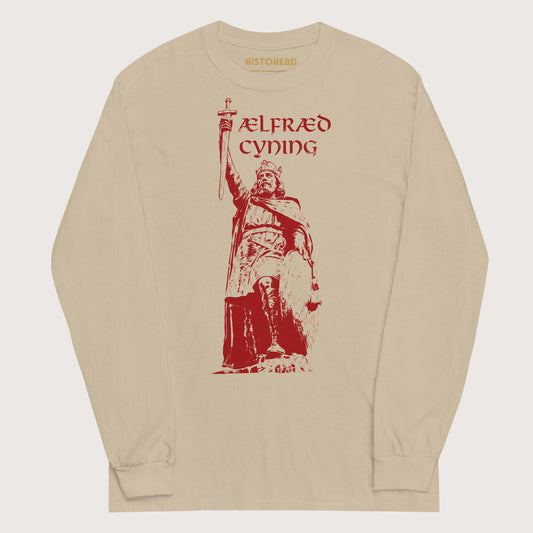 Sand Alfred the Great - Long Sleeve - history buff gift by HistoHead