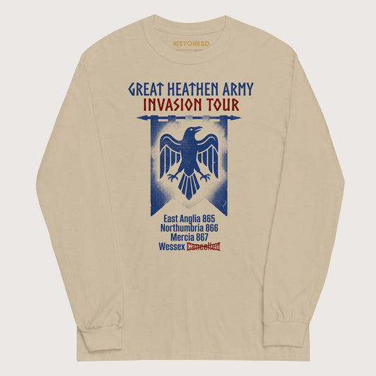 Sand Great Heathen Army Invasion Tour - Long Sleeve - history buff gift by HistoHead