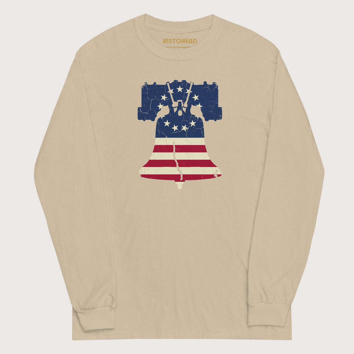 Sand Liberty Bell - Long Sleeve - history buff gift by HistoHead